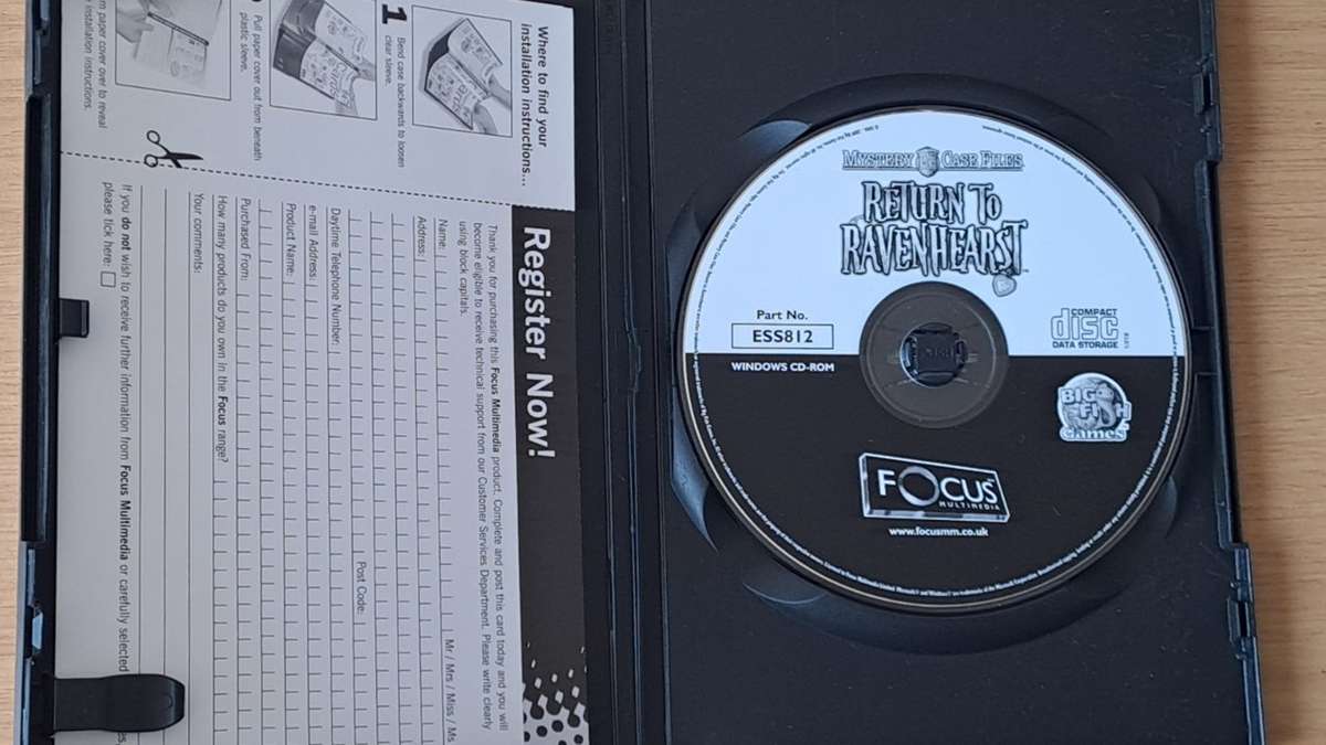 PC Game : Mystery case files - return to Ravenhearst