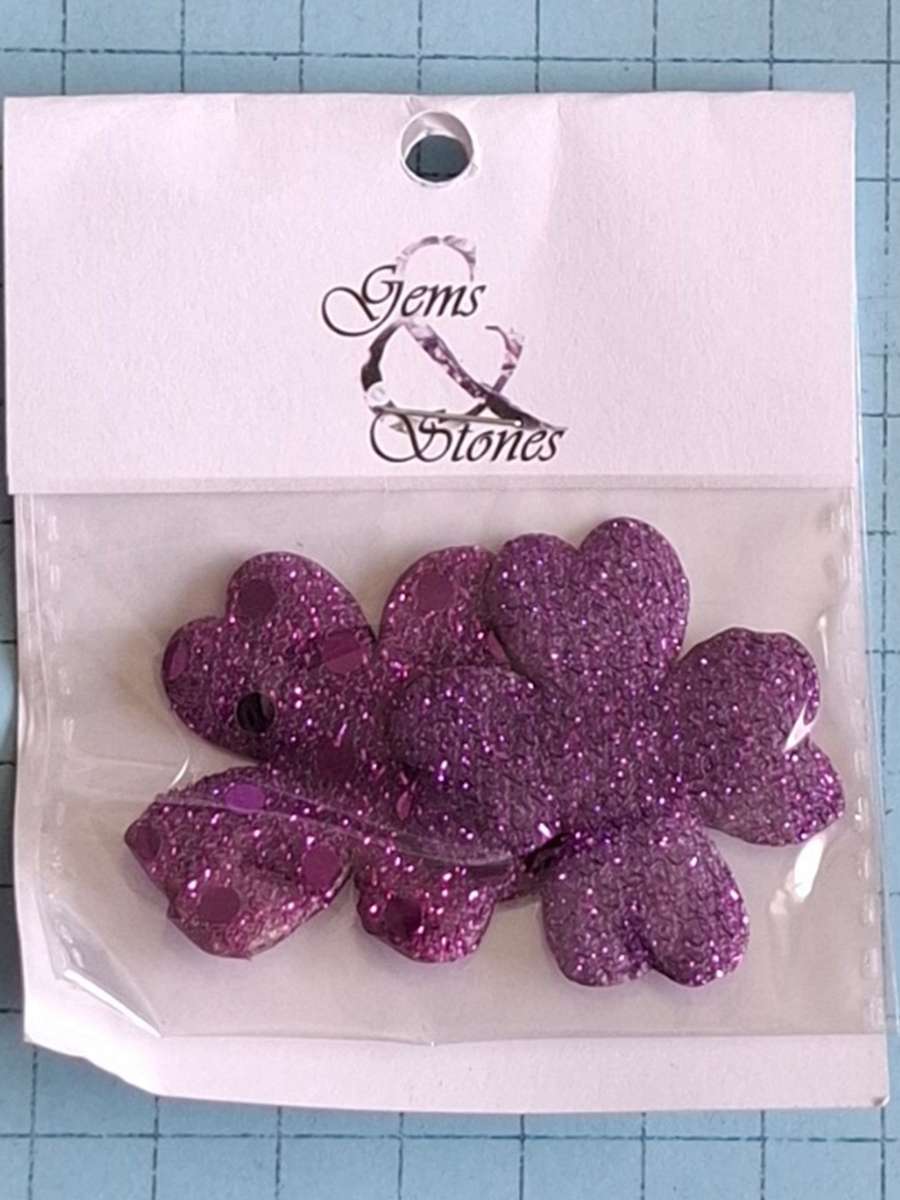 Patch - Purple flower  - pair