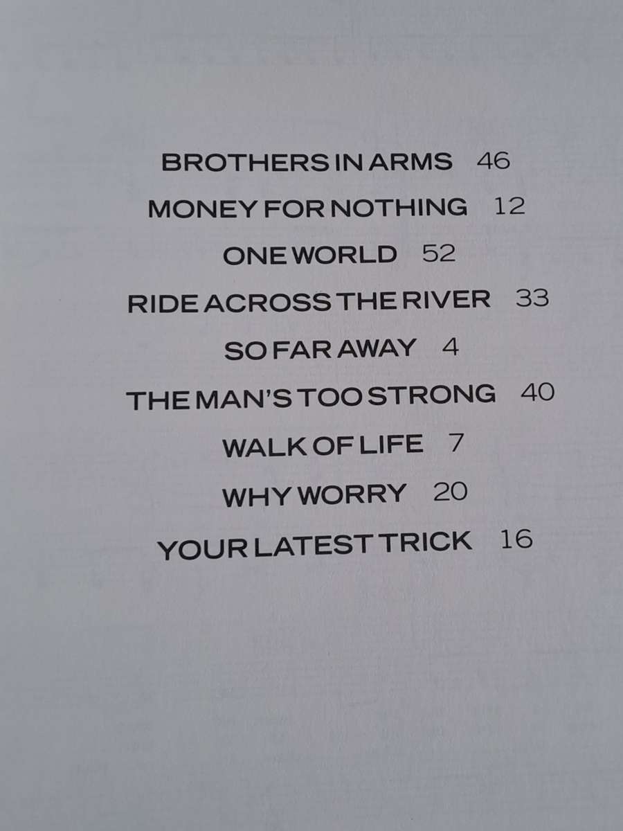 Dire Straits -  Brother in Arms -  Piano, voix, guitar - 2000