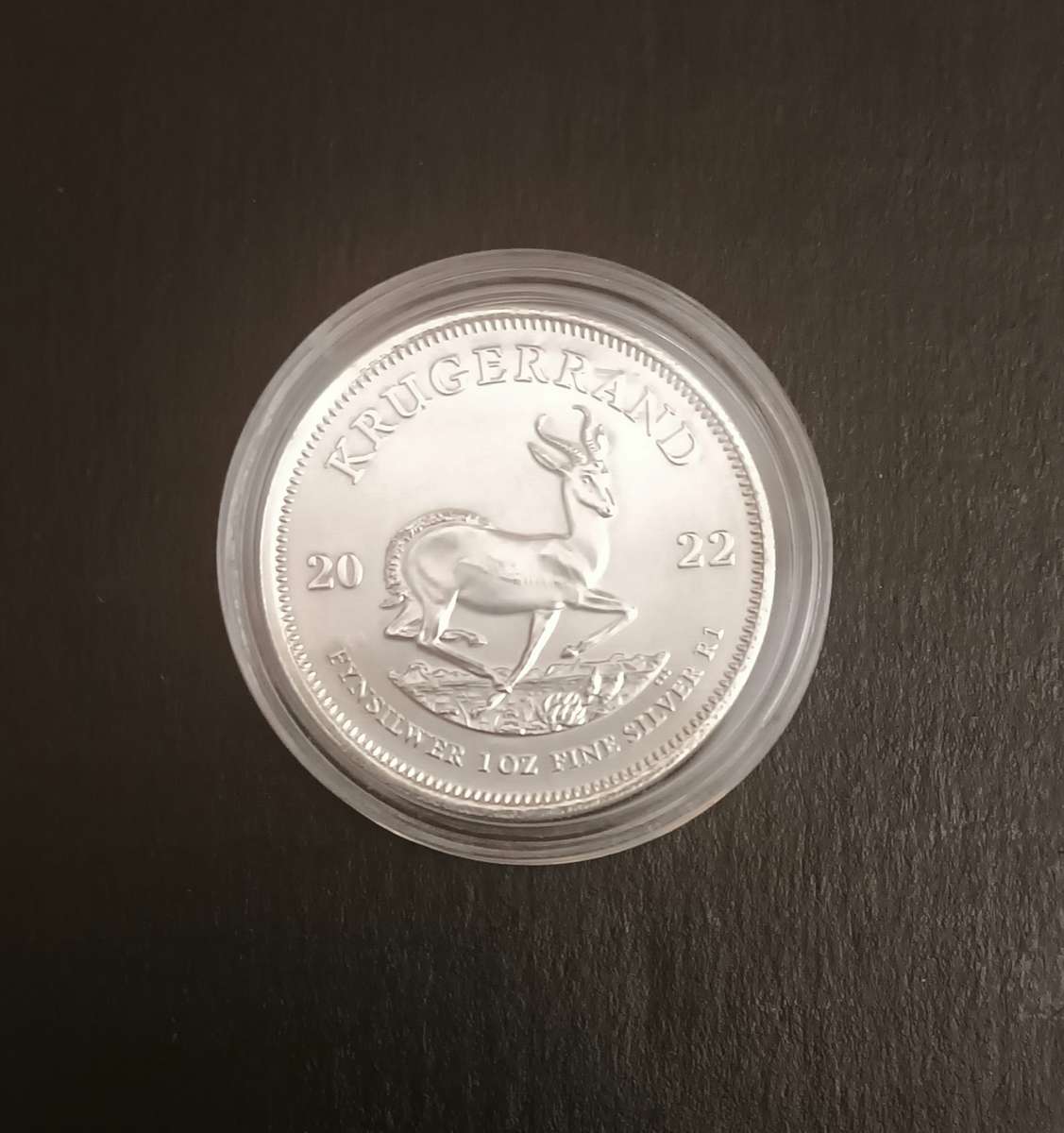 2022 ONE OZ SILVER KRUGERRAND COIN [CAP]