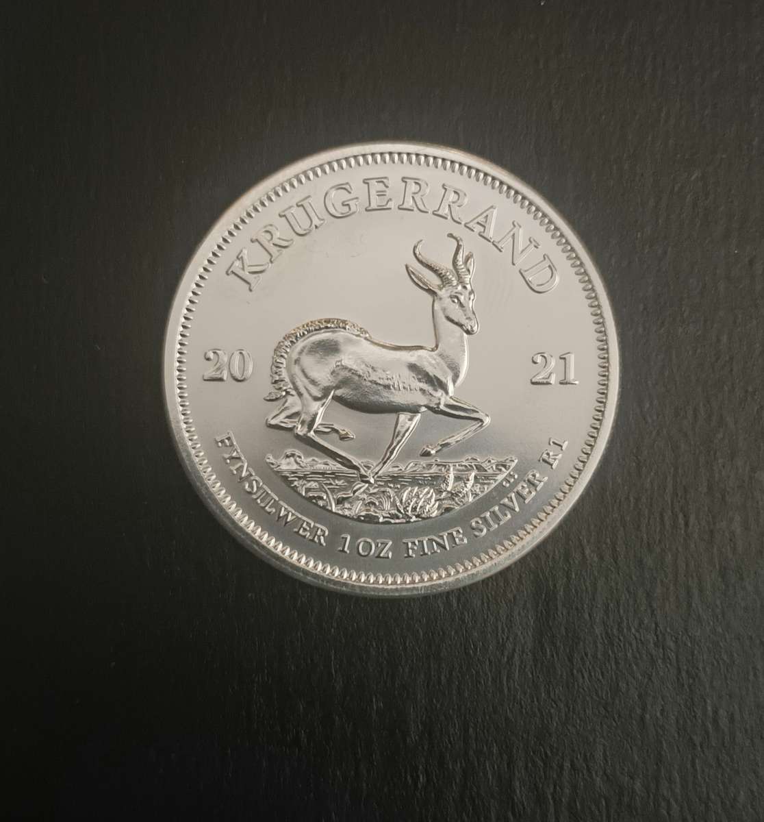 2021 ONE OZ SILVER KRUGERRAND COIN [CAP]