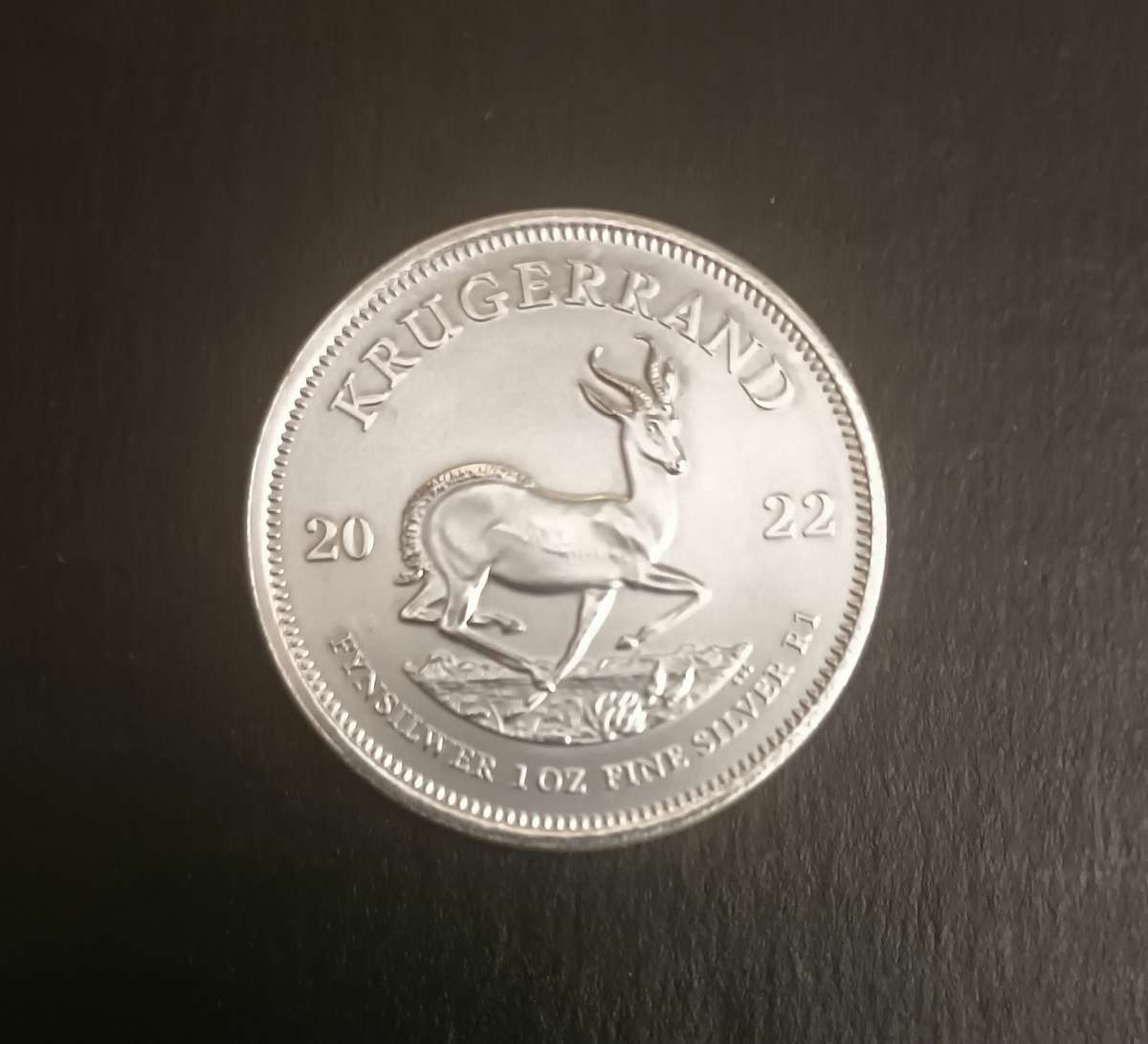 2022 ONE OZ SILVER KRUGERRAND COIN [CAP]