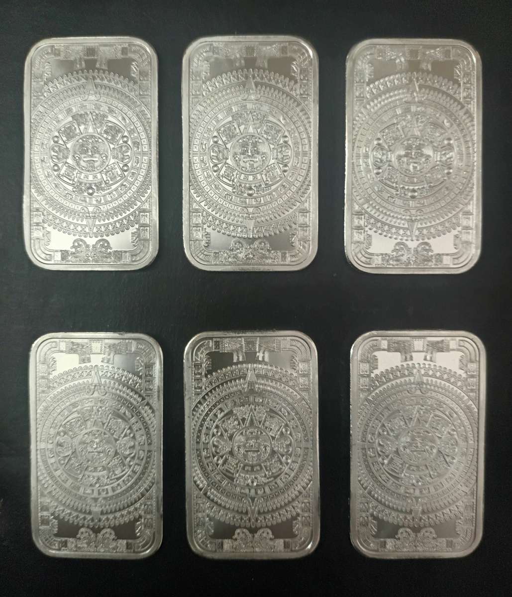 ONE TROY OZ SILVER AZTEC BARS