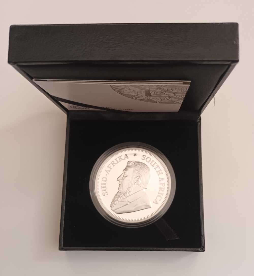 2021 2OZ PROOF SILVER KRUGERRAND [COA] [ BOX]