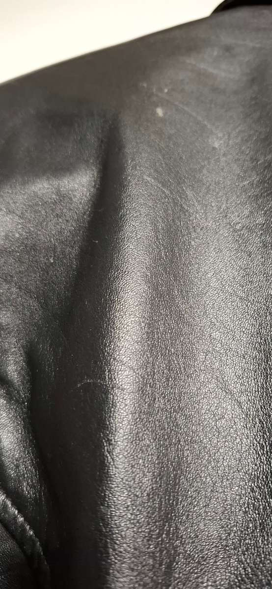 Vintage Genuine Leather Black Jacket - Ladies Size L - beautiful fit