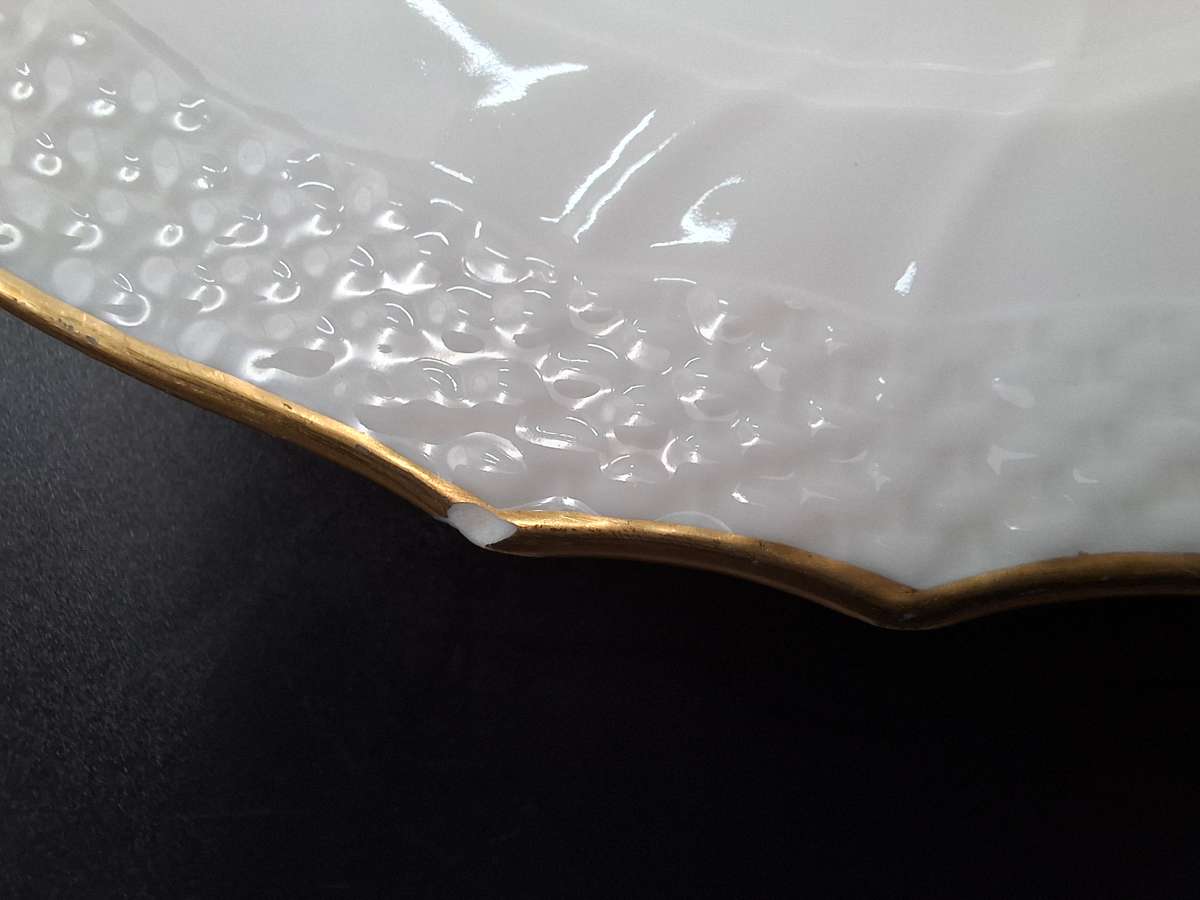 Vintage Royal Copenhagen Blue Flora Danica Hand-Painted Trio with Gild Trim