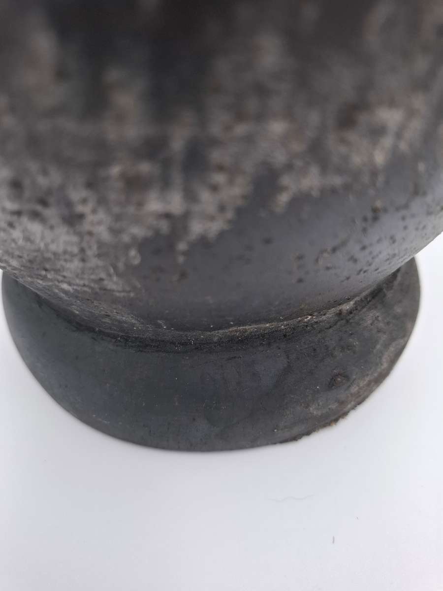 African Drum with stunning Carvings - Small with Rawhide top