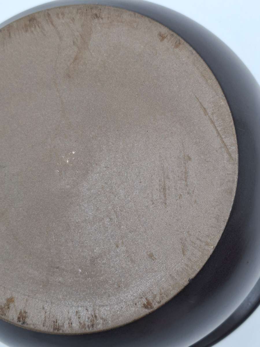 Mid-Century Chocolate Colour Casserole Dish with Lid - great condition - 22cm Diameter