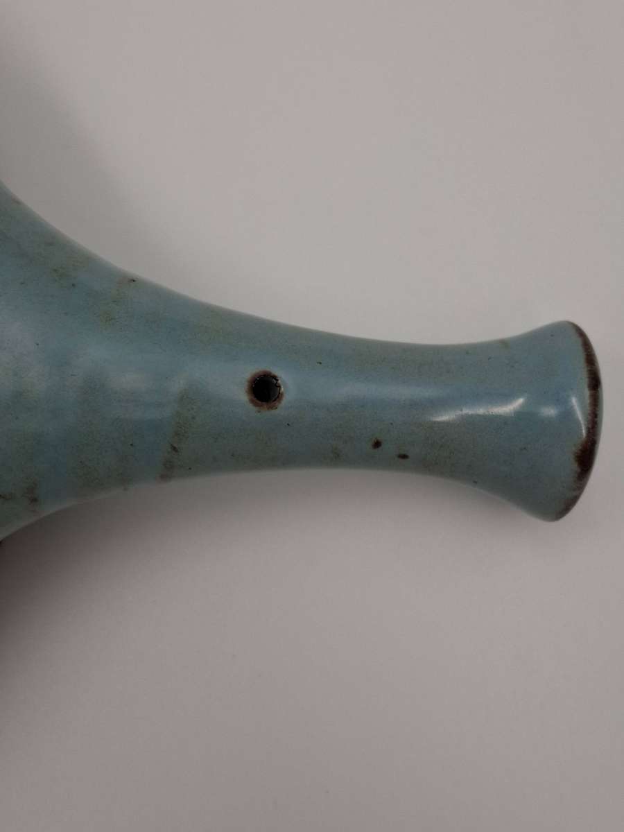 Duck Egg Blue Glazed Sauce Pot - Liebermann Pottery - perfect condition & stunning color