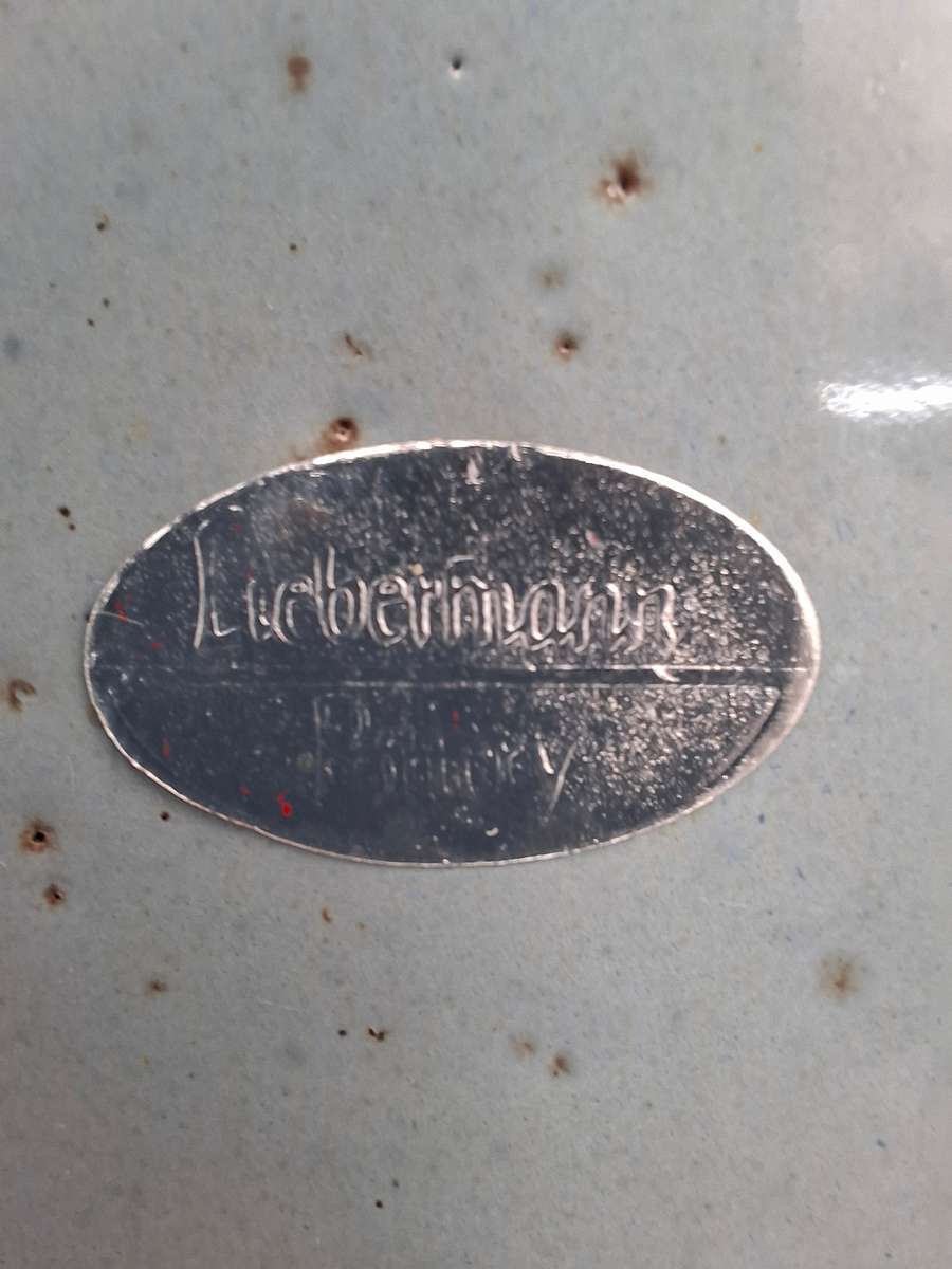 Duck Egg Blue Glazed Sauce Pot - Liebermann Pottery - perfect condition & stunning color