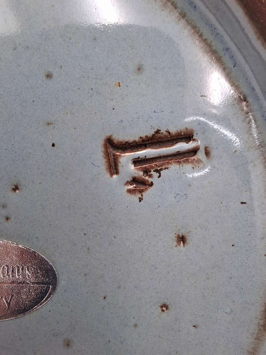 Duck Egg Blue Glazed Sauce Pot - Liebermann Pottery - perfect condition & stunning color