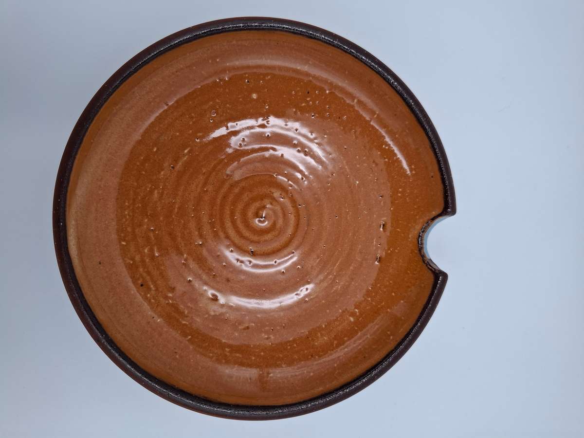 Duck Egg Blue Glazed Sauce Pot - Liebermann Pottery - perfect condition & stunning color