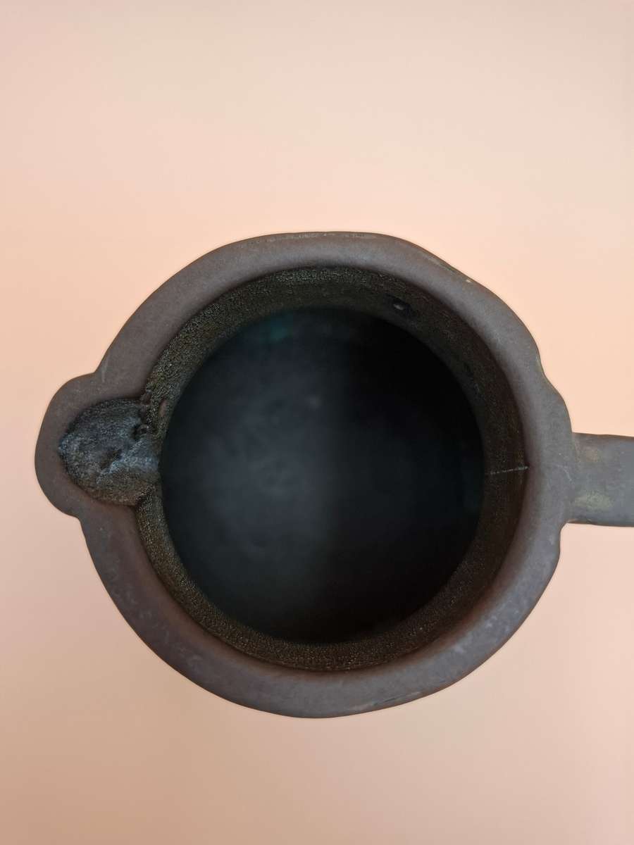 Antique Hand Forged Brass Pouring Jug - Heavy !