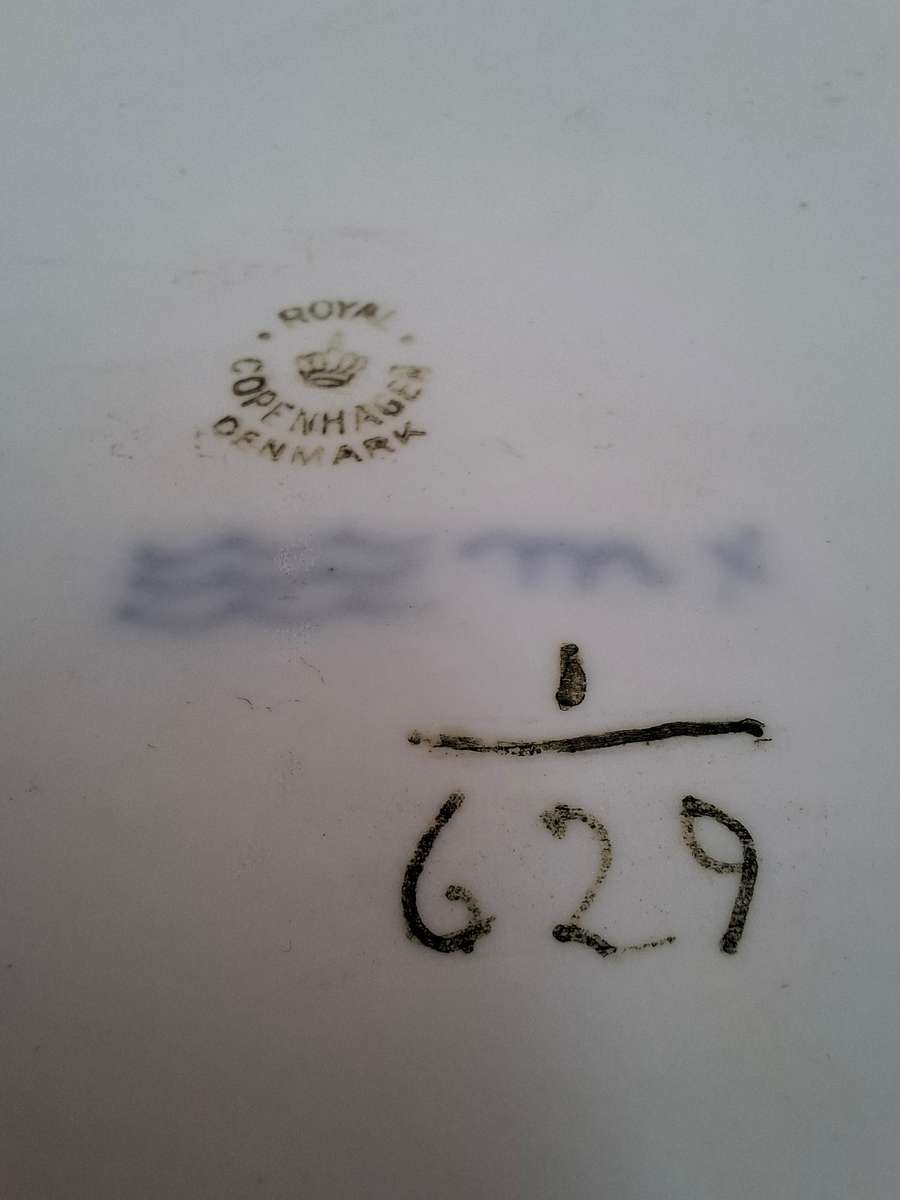 Vintage Royal Copenhagen Blue Fluted Full Lace Oval Serving Platter - stunning fluted pattern