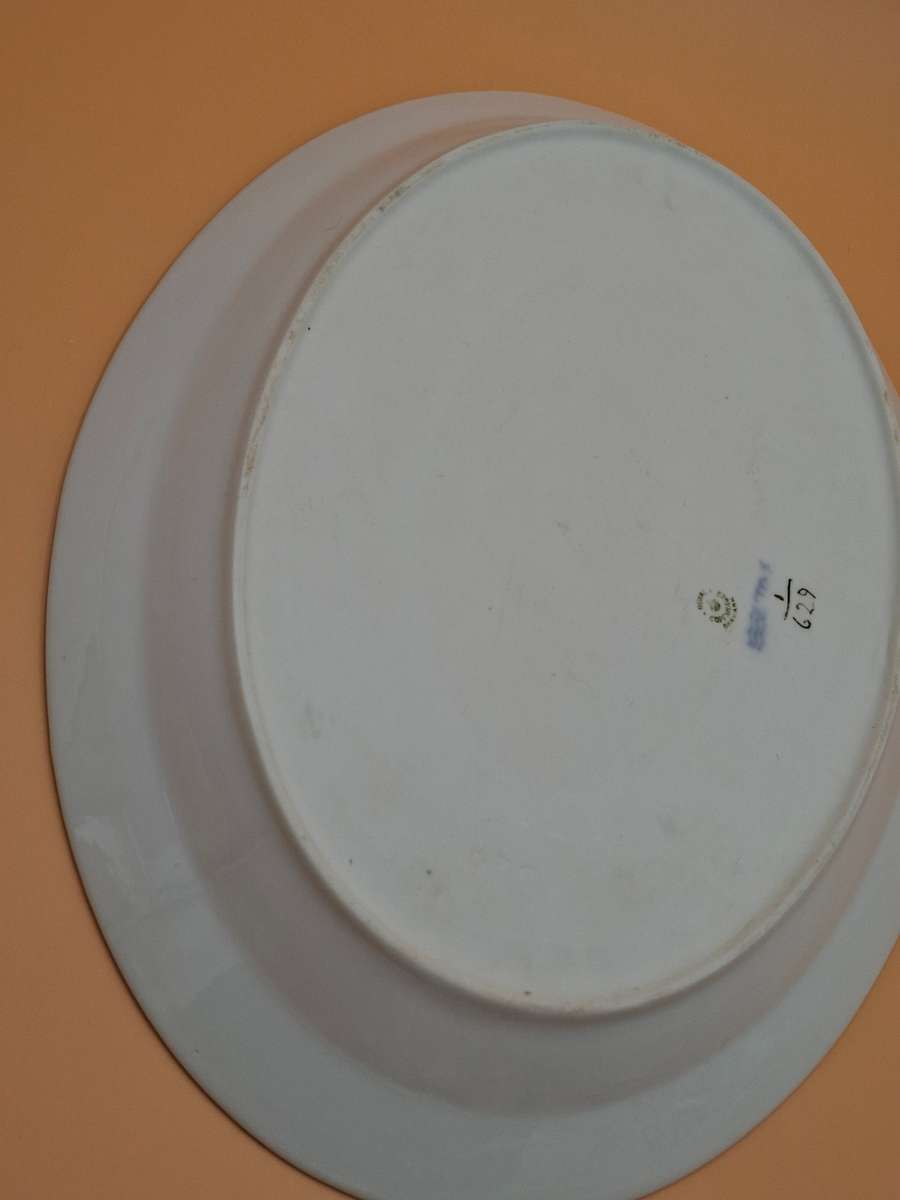 Vintage Royal Copenhagen Blue Fluted Full Lace Oval Serving Platter - stunning fluted pattern