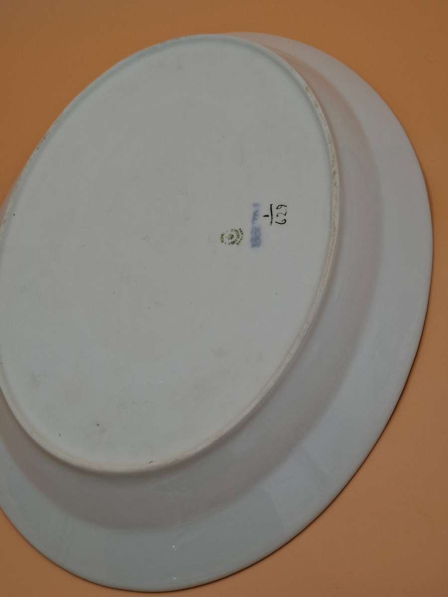 Vintage Royal Copenhagen Blue Fluted Full Lace Oval Serving Platter - stunning fluted pattern