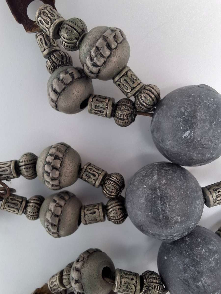 Antique Set of Tablecloth Weights with filigree sections.