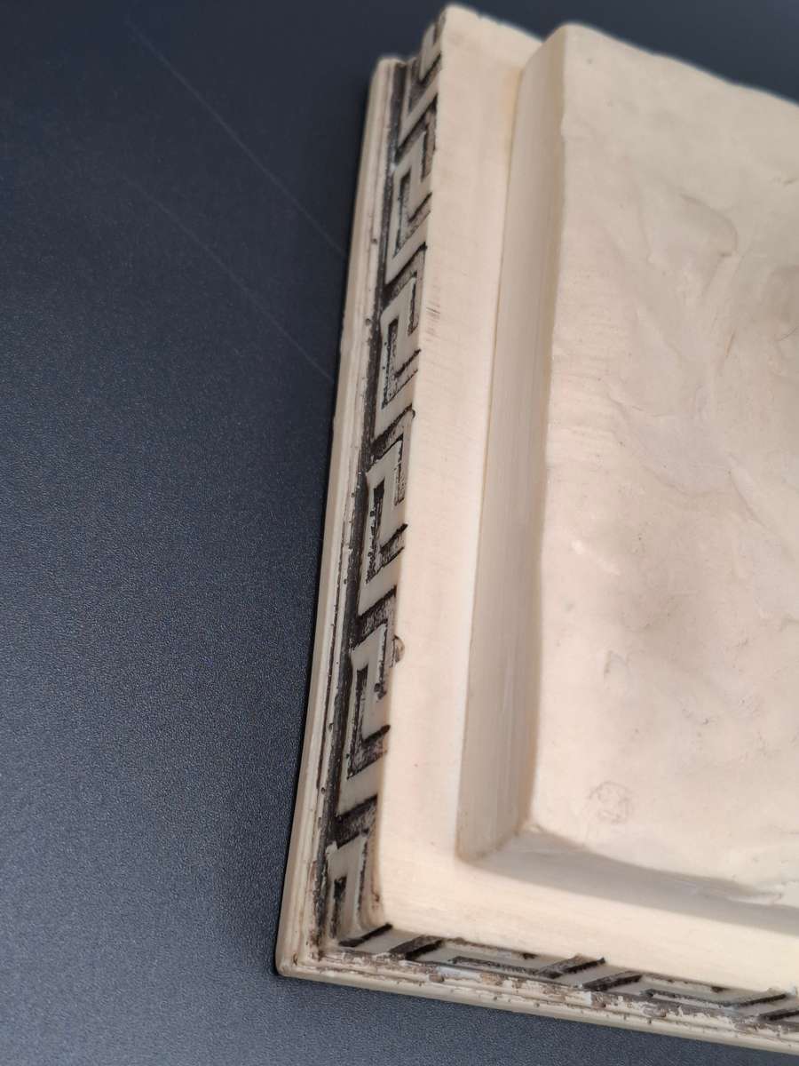 Majestic Vintage Statue of Roman Warrior in Chariot by A. Santini - stunning sculpture - late 1960's