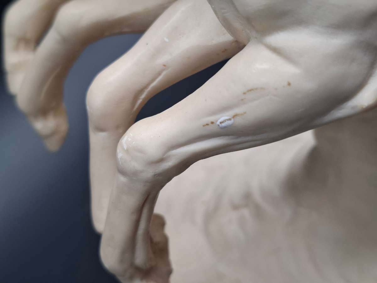 Majestic Vintage Statue of Roman Warrior in Chariot by A. Santini - stunning sculpture - late 1960's