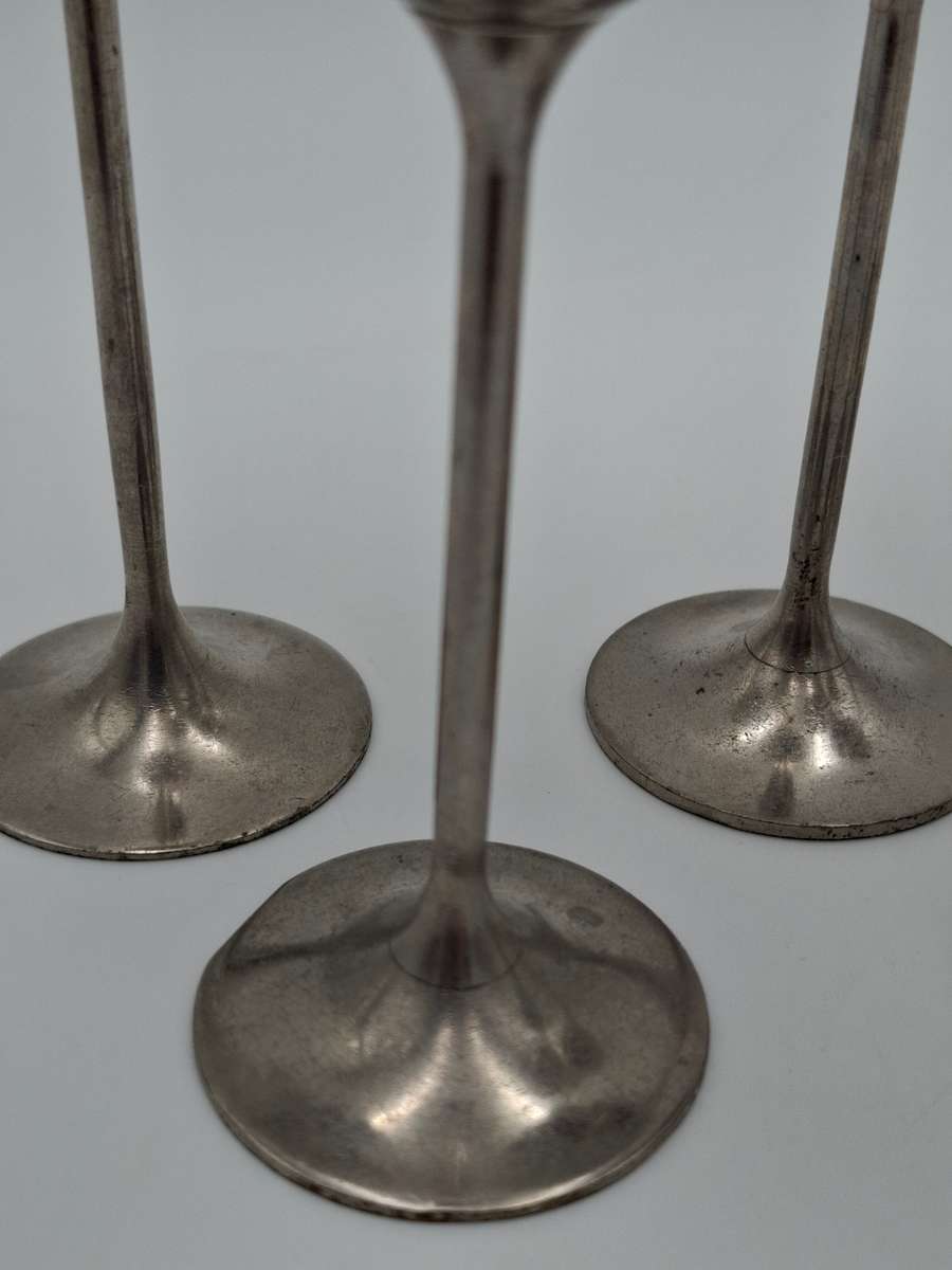 6x Antique Silver Plated Liqueur Goblets - 12cm H in Great Condition