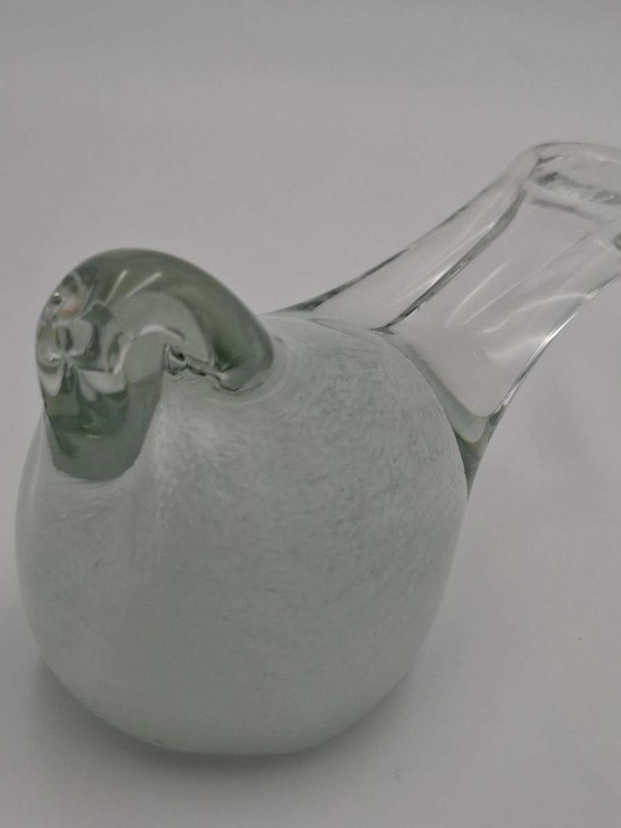 Vintage Glass Bird Paperweight