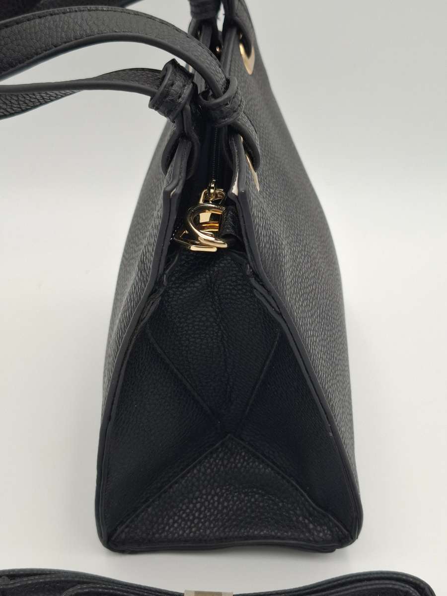 Black Small Handbag - Free2U label - extra strap - long