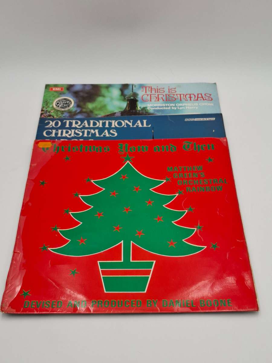 Vintage Christmas Vinyl Records
