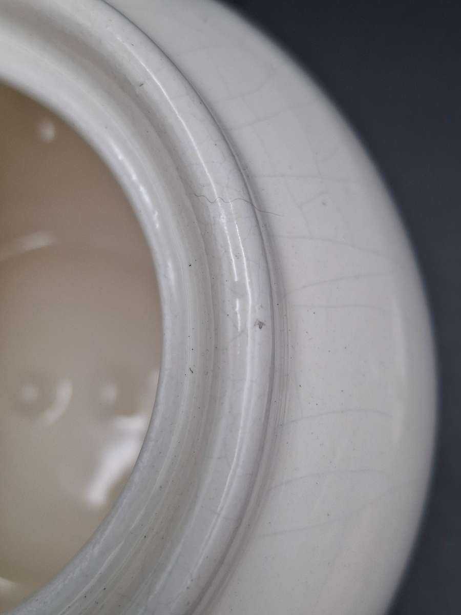 Ceramic Teapot in White with a TEA Lid - Handmade Farmhouse style