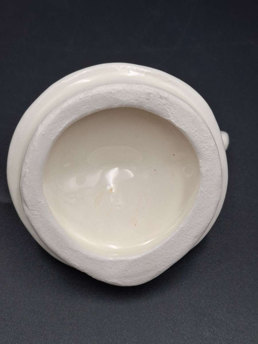 Ceramic Teapot in White with a TEA Lid - Handmade Farmhouse style