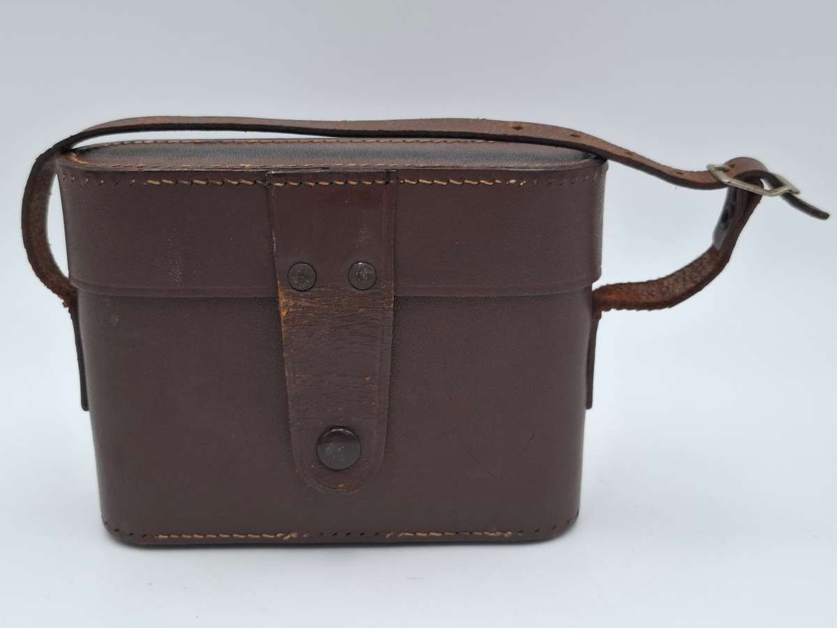 Vintage 1950's Zeiss Ikon Nettar 6x6 Folder Camera in the authentic Leather Case