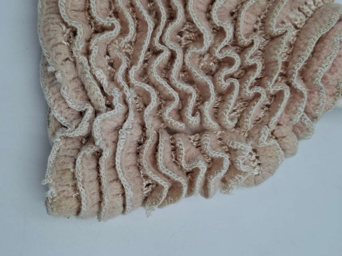 Vintage Porcelain Doll with Crocheted Dress - Unique Tea Cozy