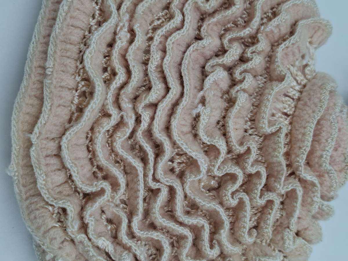 Vintage Porcelain Doll with Crocheted Dress - Unique Tea Cozy