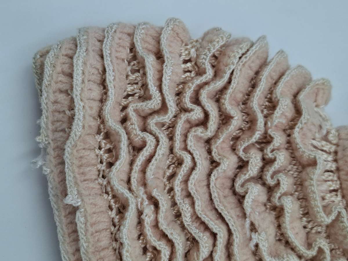 Vintage Porcelain Doll with Crocheted Dress - Unique Tea Cozy