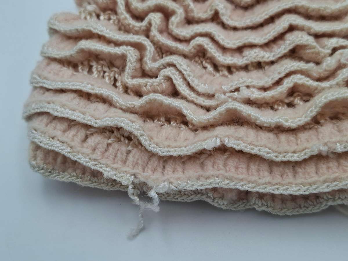 Vintage Porcelain Doll with Crocheted Dress - Unique Tea Cozy