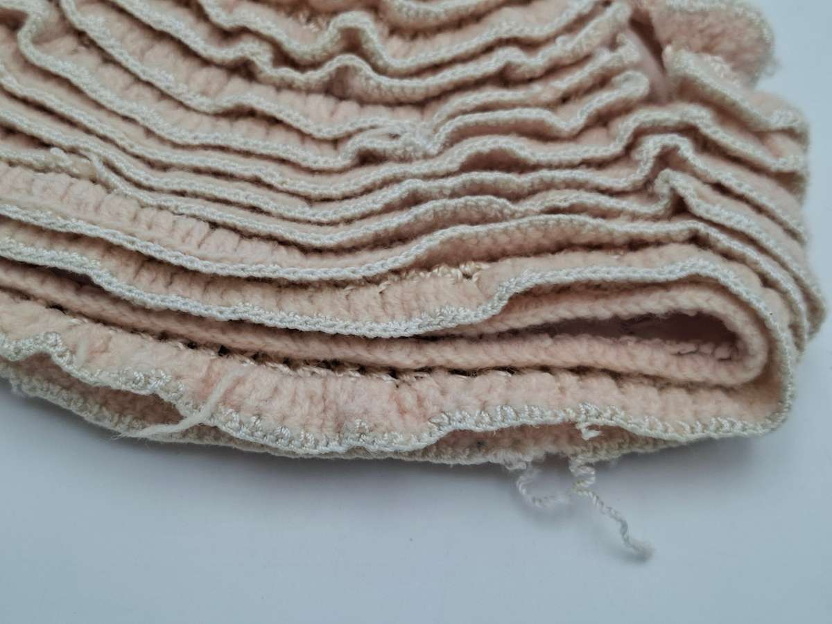 Vintage Porcelain Doll with Crocheted Dress - Unique Tea Cozy