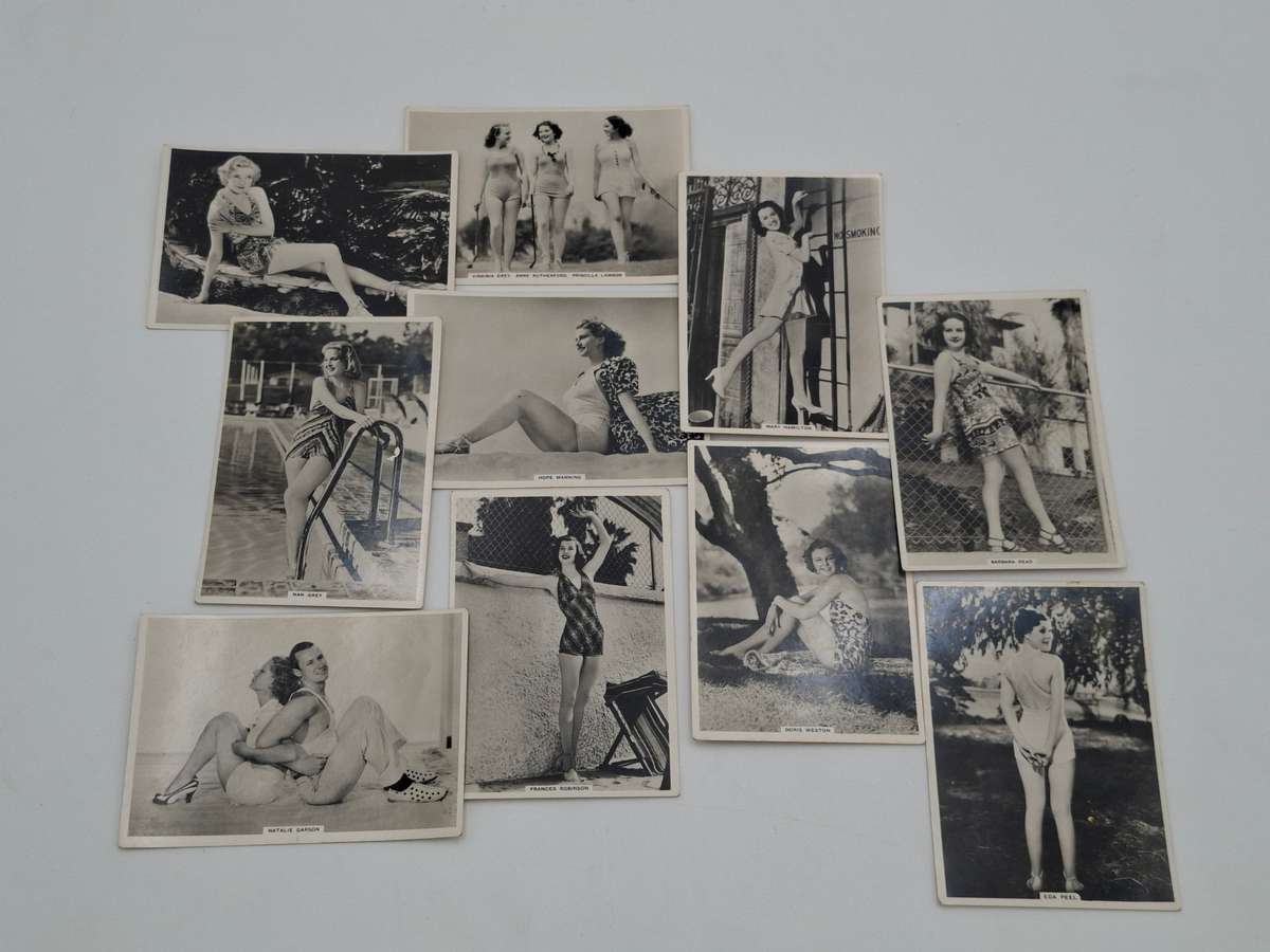 Antique Original Cigarette Cards - Modern Beauties from 1930's - Sixth Series - 10 Cards