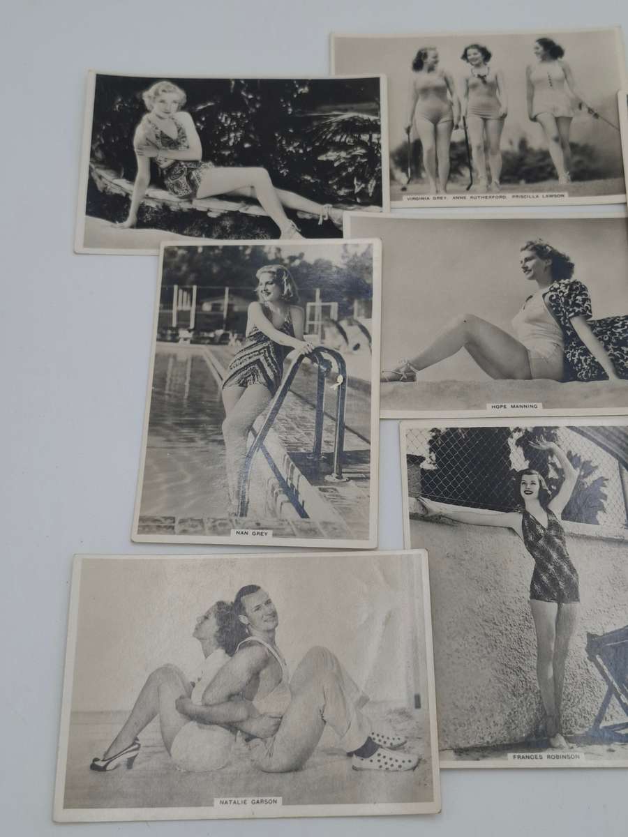 Antique Original Cigarette Cards - Modern Beauties from 1930's - Sixth Series - 10 Cards