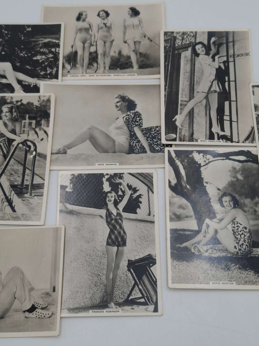 Antique Original Cigarette Cards - Modern Beauties from 1930's - Sixth Series - 10 Cards
