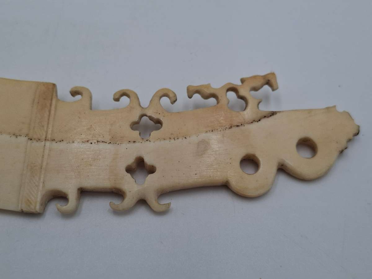 Vintage Bone Letter Opener - Beautiful carving
