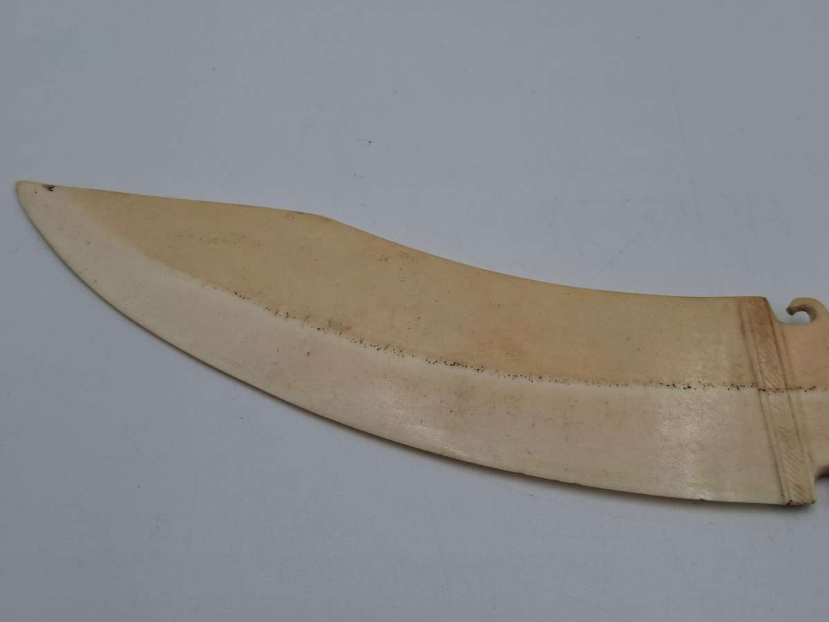 Vintage Bone Letter Opener - Beautiful carving