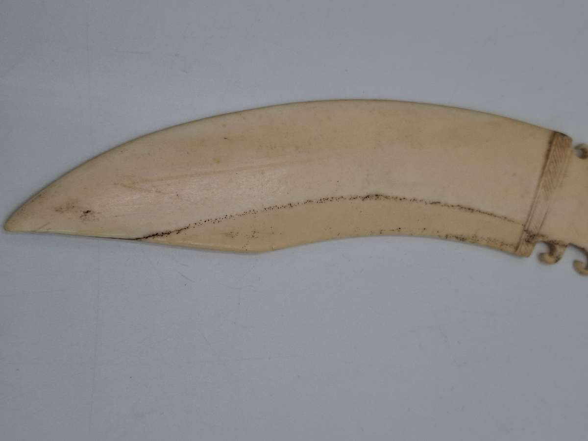 Vintage Bone Letter Opener - Beautiful carving