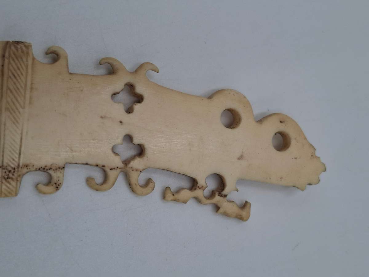 Vintage Bone Letter Opener - Beautiful carving
