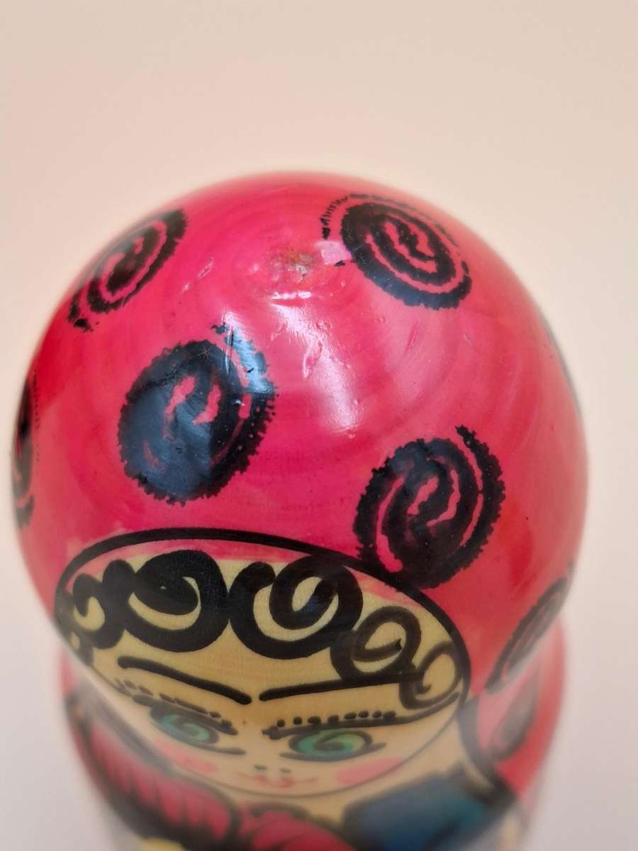 Matryosha/Babushka Wooden Dolls - 7 Layers with Vibrant Colours