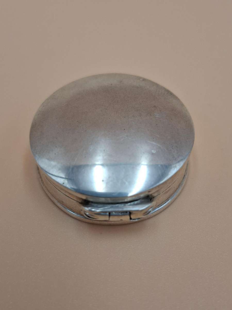 Vintage Pure 925 Silver Pill Box with Hinged Lid - 11g - A Keepsake
