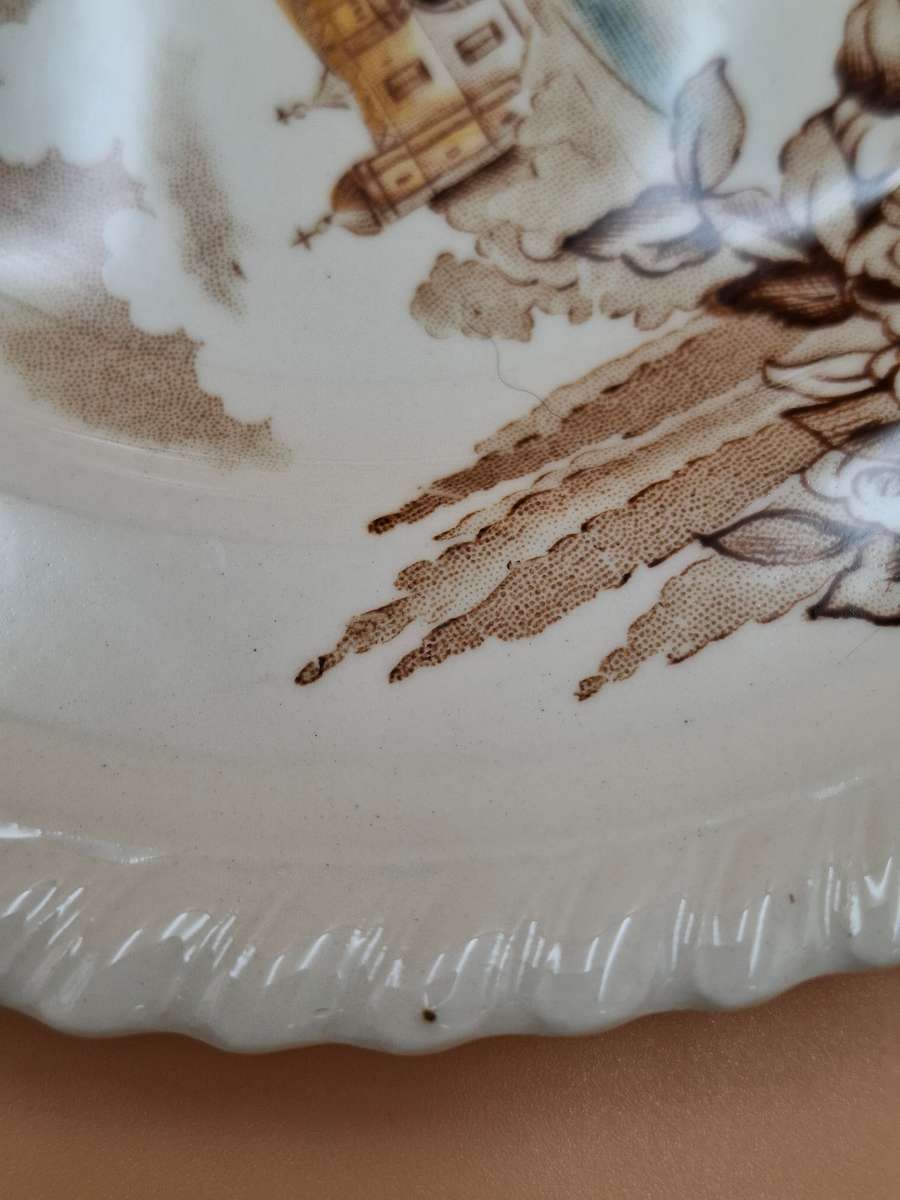 Vintage Johnson Brothers "Castle on the Lake" Dinnerware - Pink & Brown Hues