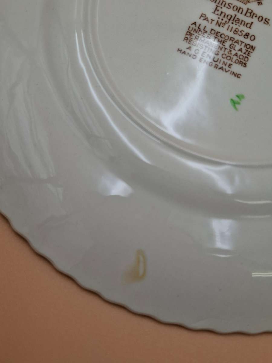 Vintage Johnson Brothers "Castle on the Lake" Dinnerware - Pink & Brown Hues