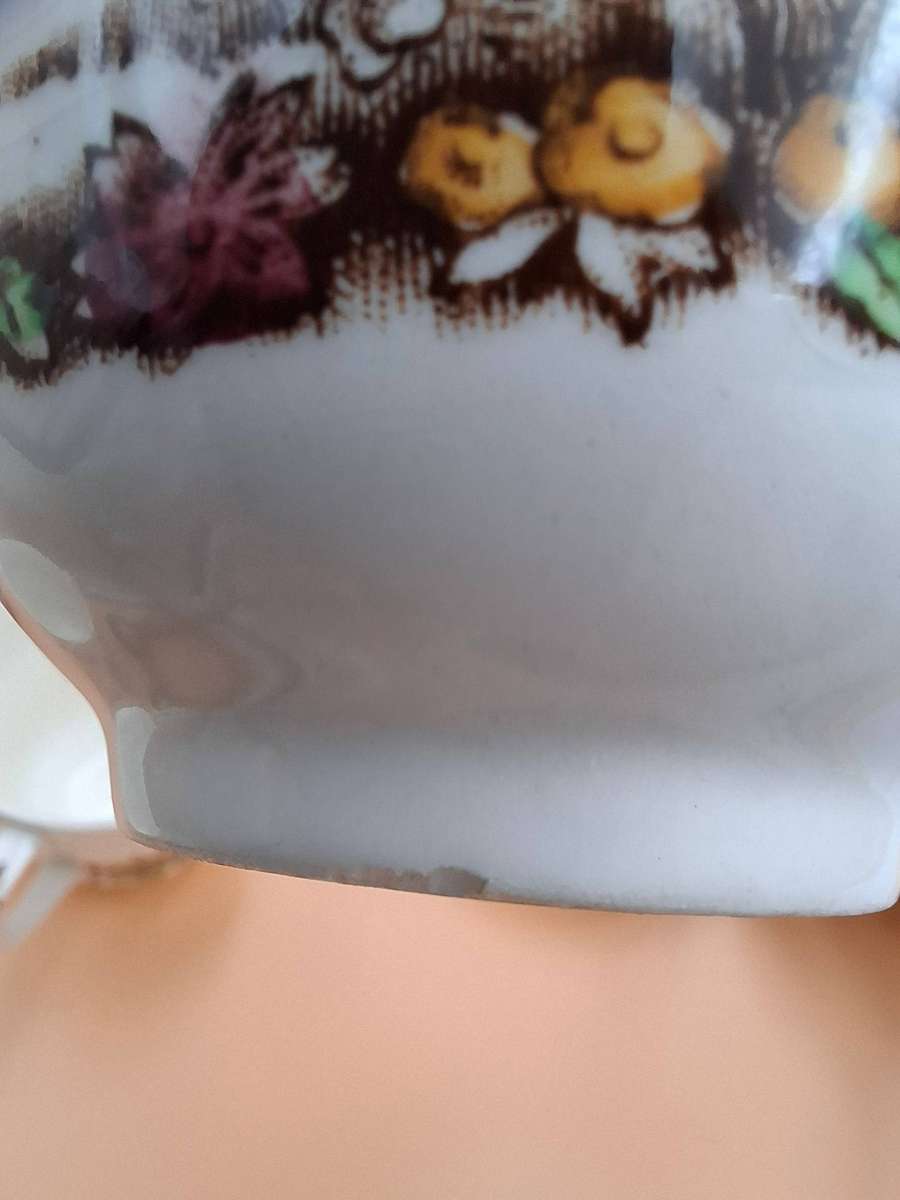 Vintage Johnson Brothers "Castle on the Lake" Dinnerware - Pink & Brown Hues