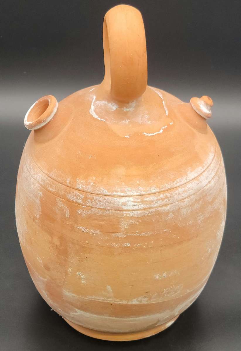Vintage Spanish Traditional Water Pitcher "Botijo" - 32cm H