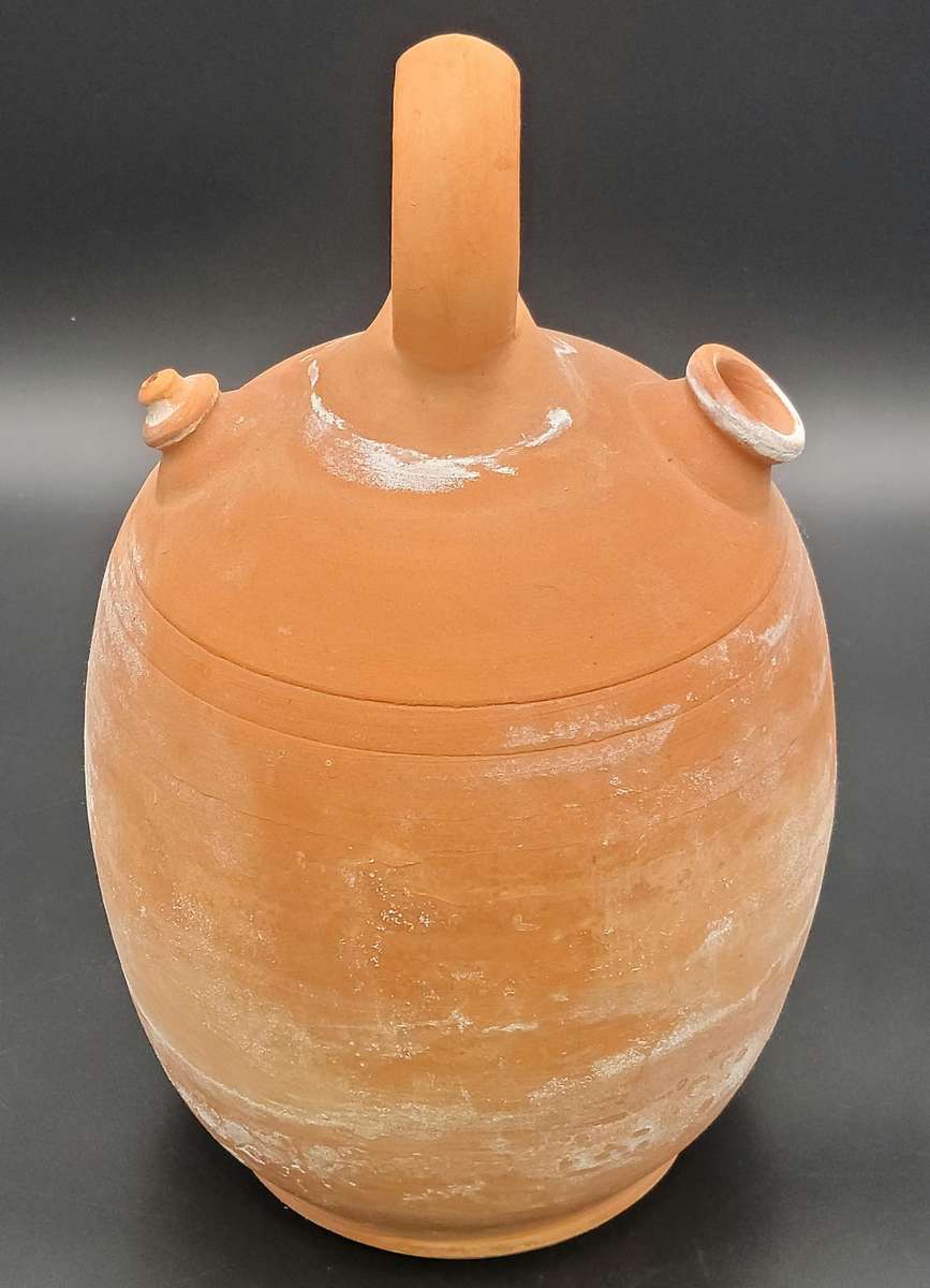 Vintage Spanish Traditional Water Pitcher "Botijo" - 32cm H