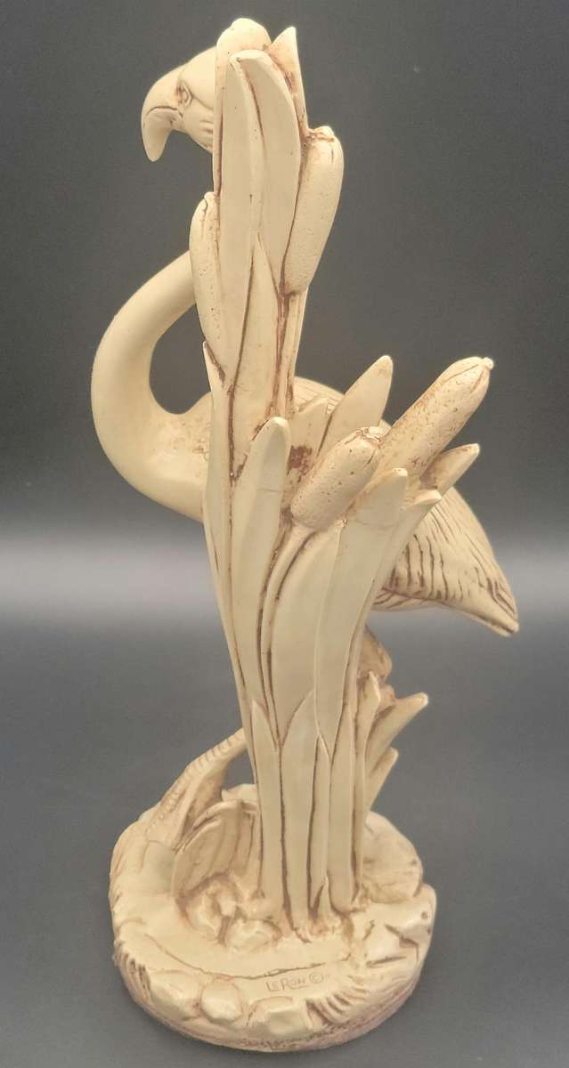 Large Vintage Le Ron Flamingo Figurine - Signed - In Great Condition - 44cm High
